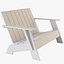 Loll Designs Adirondack Bench 3D Model