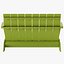 Loll Designs Adirondack Bench 3D Model
