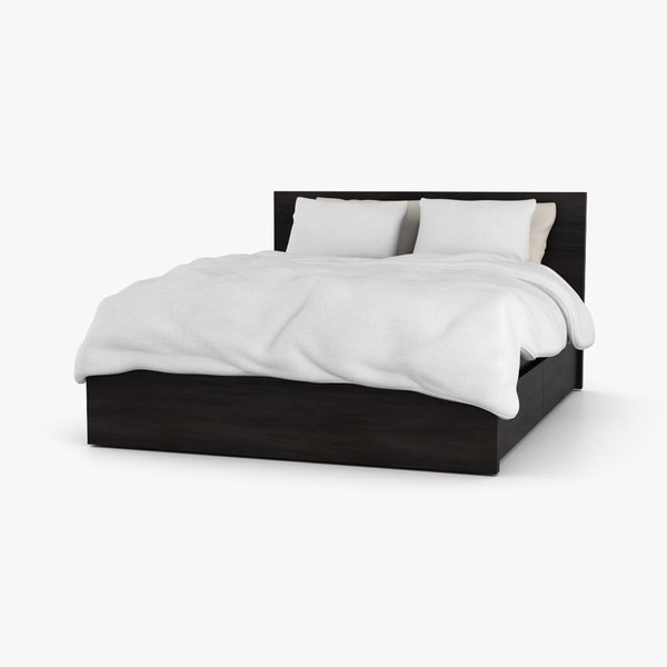 Leuren Gelijkwaardig meisje IKEA Malm Bed 3D model - TurboSquid 1793294