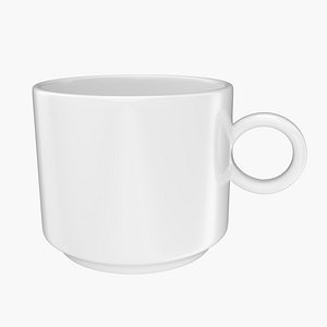3D Ceramic Coffee Mug 01 model
