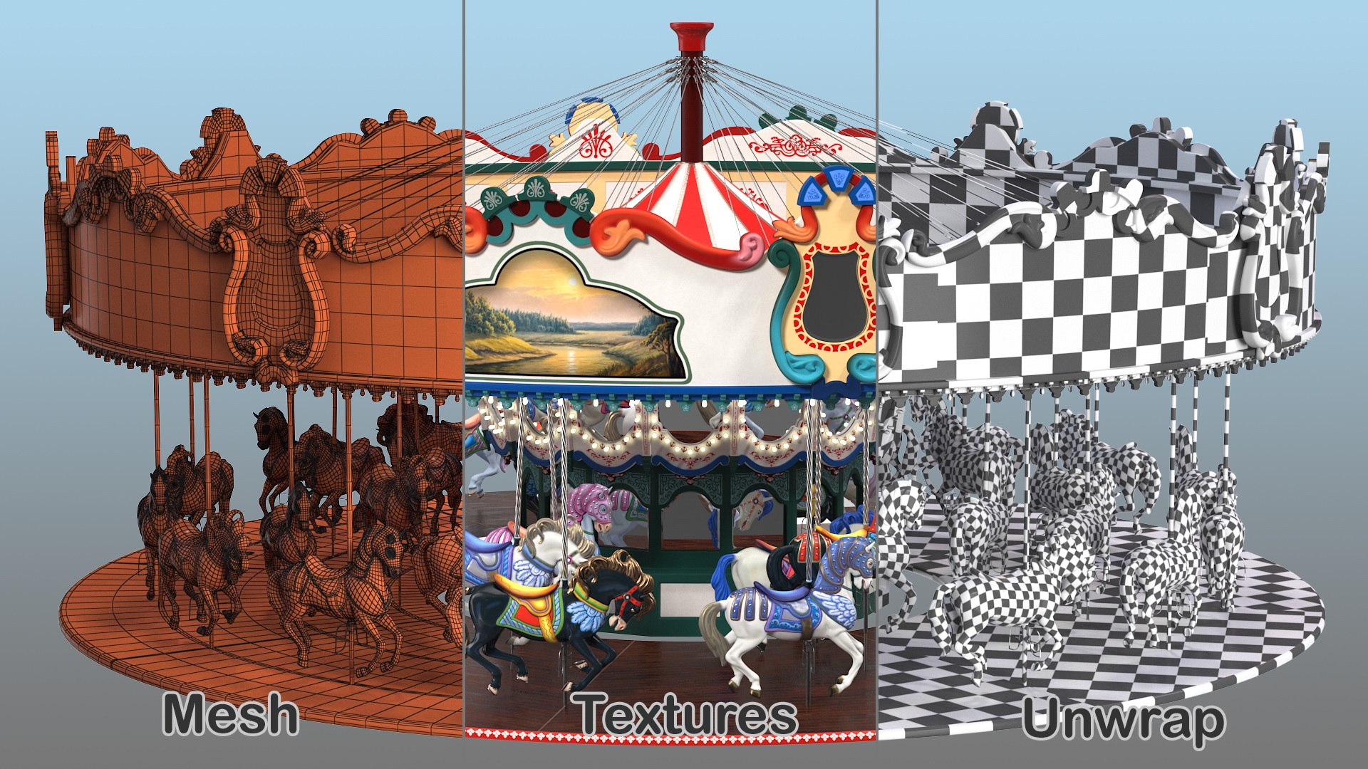 3D Amusement Park Carousel https://p.turbosquid.com/ts-thumb/47/26Ncjv/IN/amusment_park_carousel_028/jpg/1776484501/1920x1080/fit_q87/fa3958e5819771626c7866f4a372b2b0b287dde3/amusment_park_carousel_028.jpg