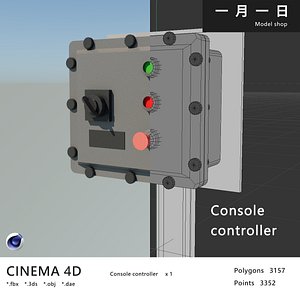 3D Console controller model