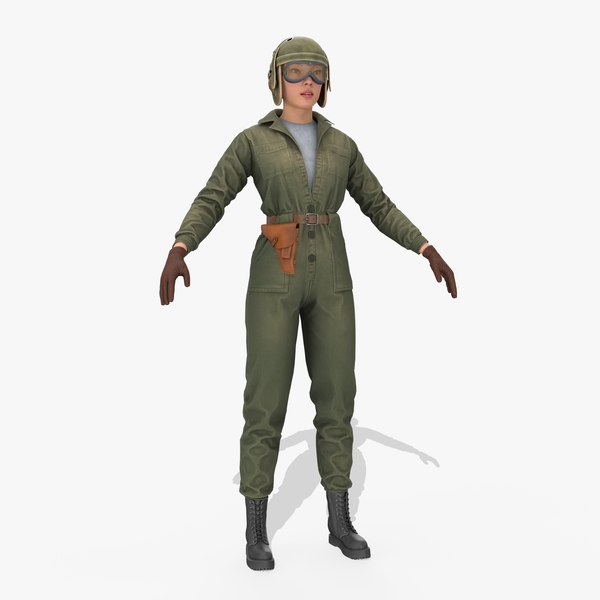 3D Female Pilot