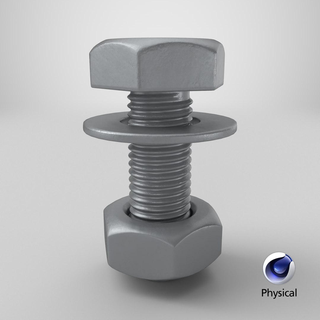 3D model Bolt Washer and Nut PBR https://p.turbosquid.com/ts-thumb/47/DmVlkY/mD/stemcell_cinema_4d_physical_render/png/1775576453/1920x1080/fit_q87/65496478fbd854bfdff23fd3864510f367f1dd37/stemcell_cinema_4d_physical_render.jpg