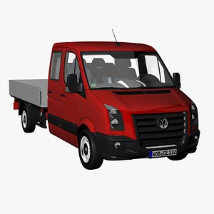 crafter pickup truck 2009 3d model