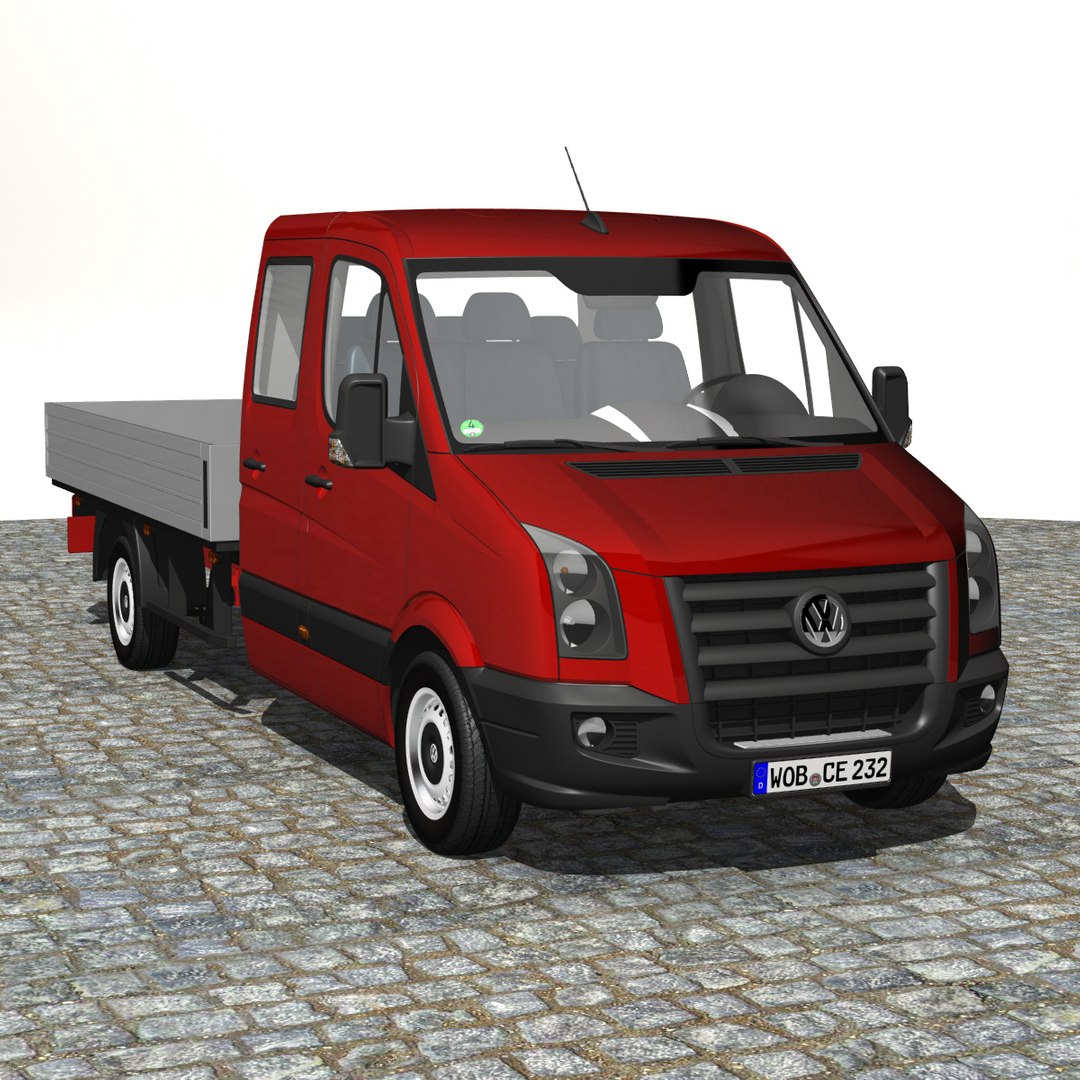 crafter pickup truck 2009 3d model