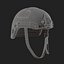 Casco militar Protección de plástico negro