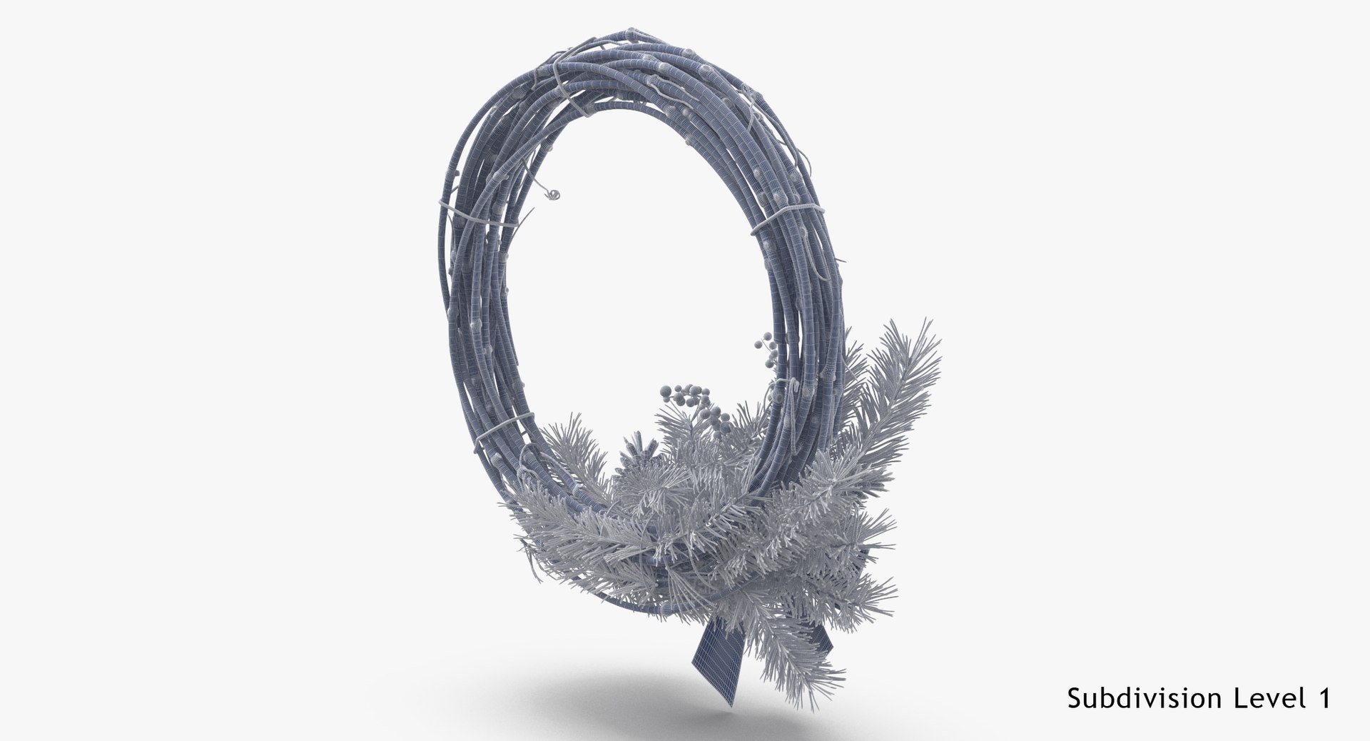 3D christmas wreath 01 https://p.turbosquid.com/ts-thumb/47/KCVUUn/s7YtU8Z0/christmas_wreath_01_wireframe_subdiv1/jpg/1511450362/1920x1080/fit_q87/c8f7115ee125848e8c6fd71abec82d1e469b8a40/christmas_wreath_01_wireframe_subdiv1.jpg