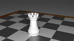 rook piece chess obj