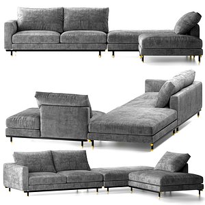 3D model Ulivi-Salotti-Etienne-Sectional-sofa