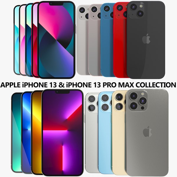 Apple iPhone 13 and iPhone 13 Pro Max Collection 3D model