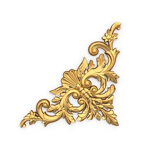 Decorative Classic Corner Element 04 3D