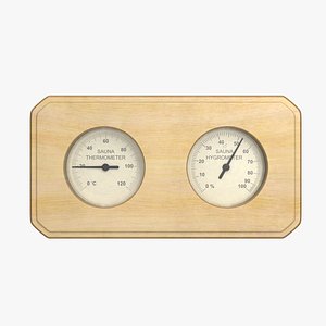 3d model sauna hygrometer