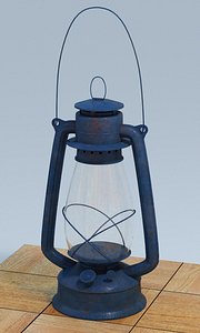 3d oil lamp model
