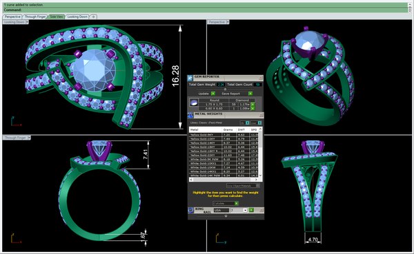 modelo 3d 3D Digital CAD Ring stl model -192 - TurboSquid 2101110