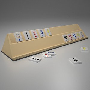3D model rummy blue red