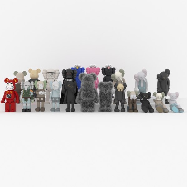 3D Kaws Collection Pack Starwars chinese hairy and etc