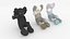 3D Kaws Collection Pack Starwars chinese hairy and etc