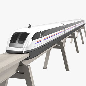 3ds max maglev train shanghai