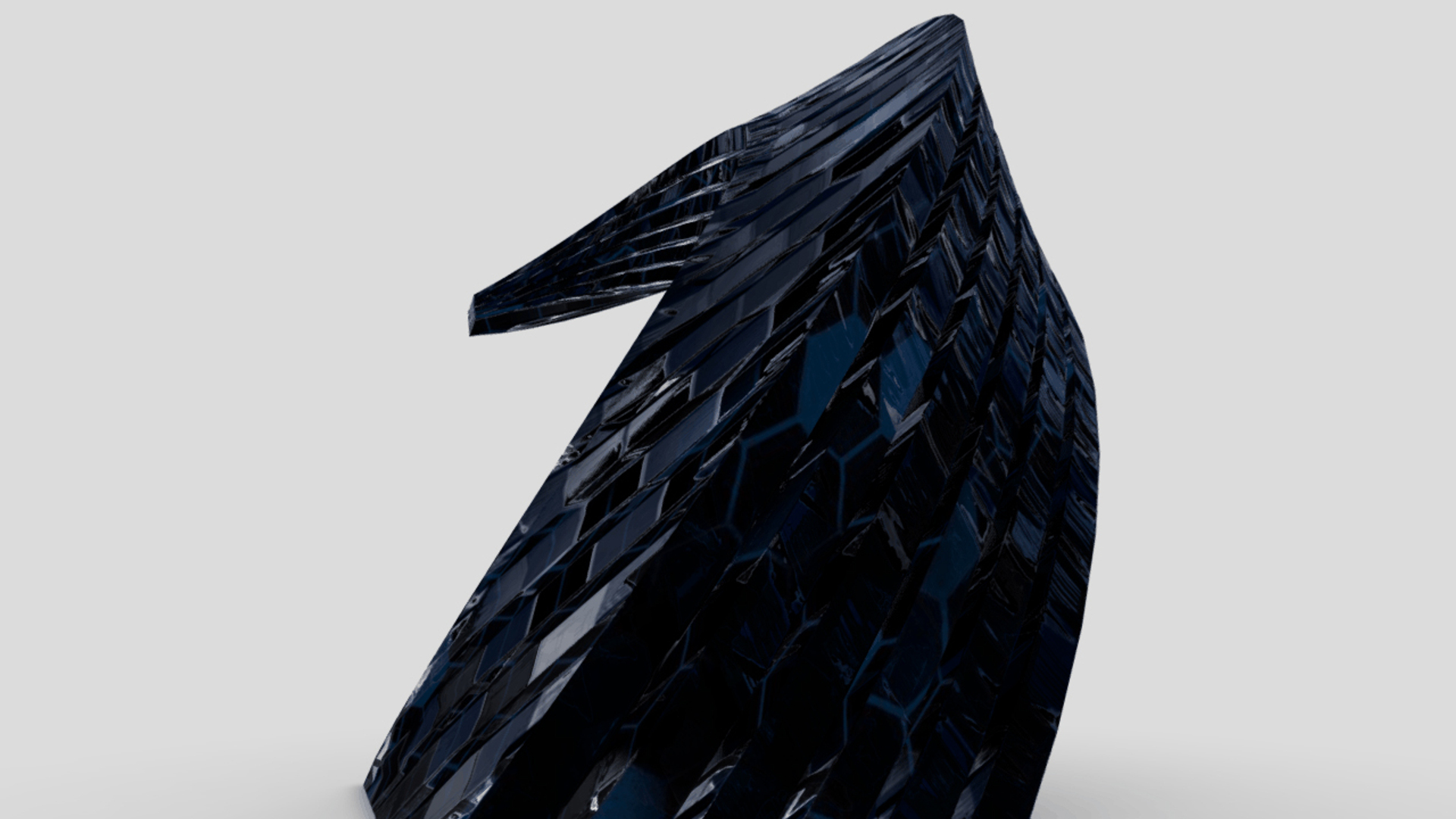 Blue Sci-fi Crystal Building 3D - TurboSquid 1542752