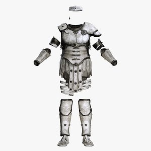 Female Fantasy Gladiator Armor Set - Low Poly Game Ready 3D
