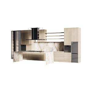 Modern kitchen 29 3D