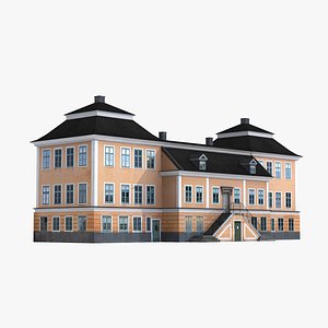 baroque palace building 3D model