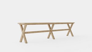 Cross bench charcoal 3D