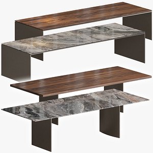 3D LINHA table by MINOTTI