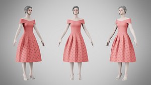 3D Dress 42 Roman model