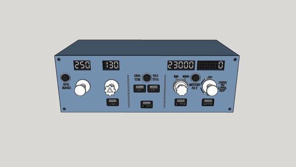 A320 FCU panel 3D 모델 - TurboSquid 2060361