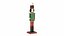 Christmas Nutcracker Hussar Captain - Cylinder Head - Painted Wood PBR