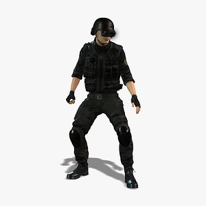 3D Game Ready Special Forces Character model