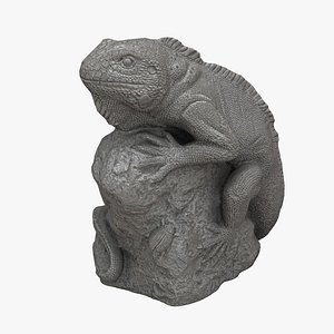 lizard statue animal model