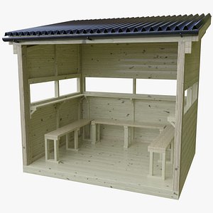 Bird hide 3D model