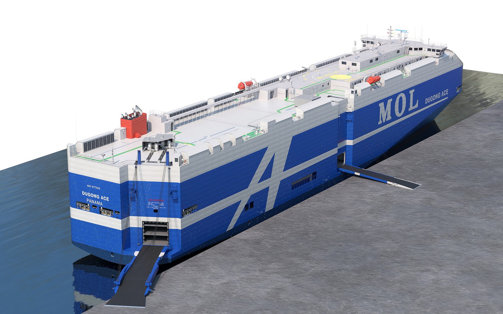 3D RoRo MOL DUGOND ACE - TurboSquid 1888208