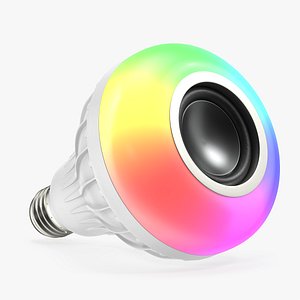 3D Colored Light Bulb Speaker
