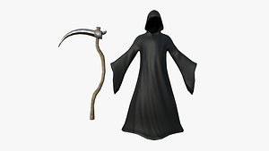 3D Grim Reaper Costume A06 Rubber Death - Character Design model