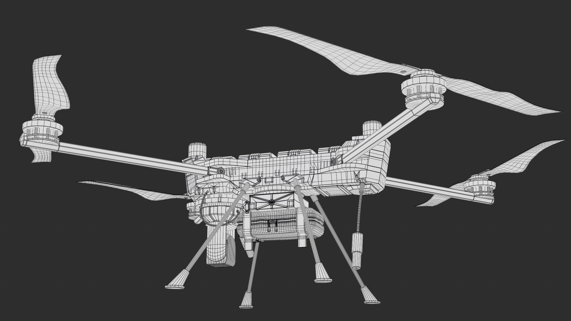 C100 Defense Heavy-Lift Military Quadcopter PBR model https://p.turbosquid.com/ts-thumb/48/OlXcuE/0Z/screenshot017/png/1765732657/1920x1080/fit_q87/87a2a64491984f67721d859d5827f31875c82020/screenshot017.jpg