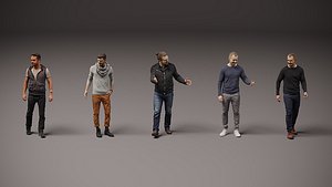 New collection of people x 5 08 3D model