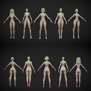 Female Body Base Pack 3D model