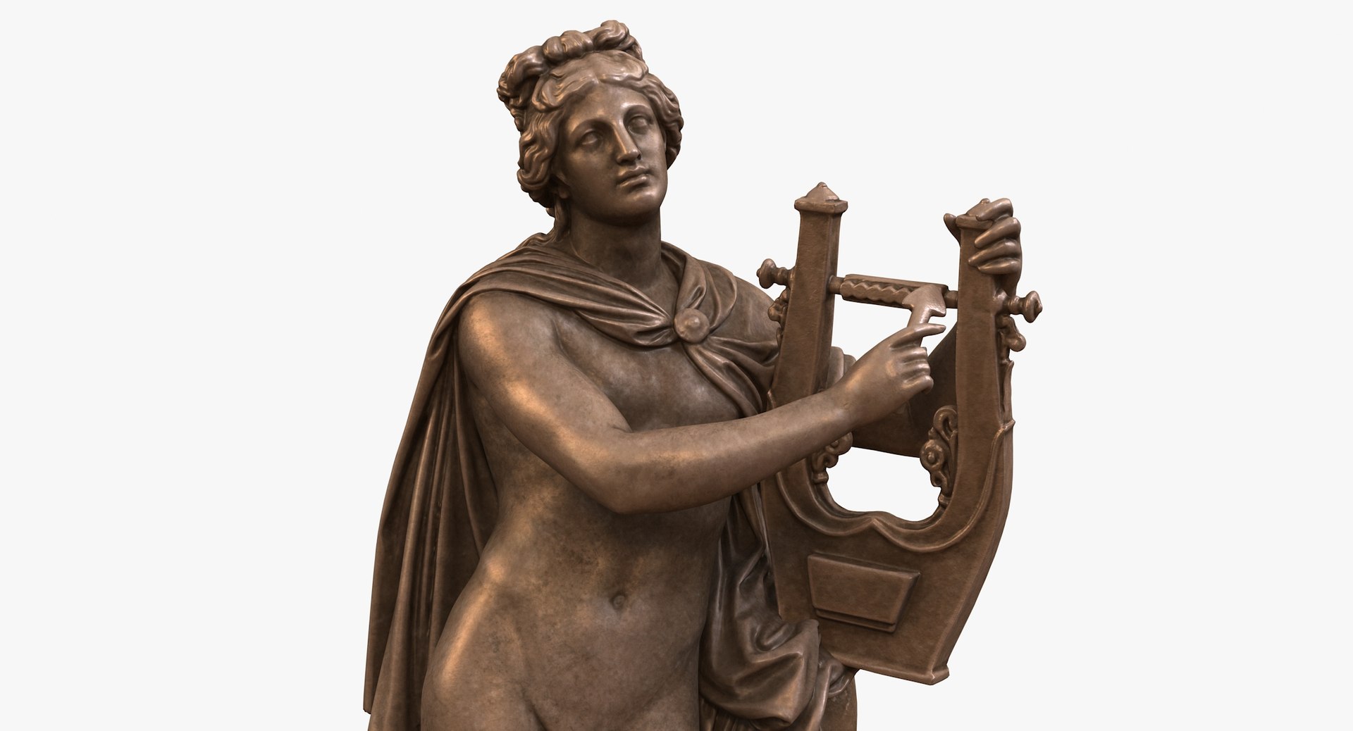 3D Apollo Statue Bronze - TurboSquid 2129324