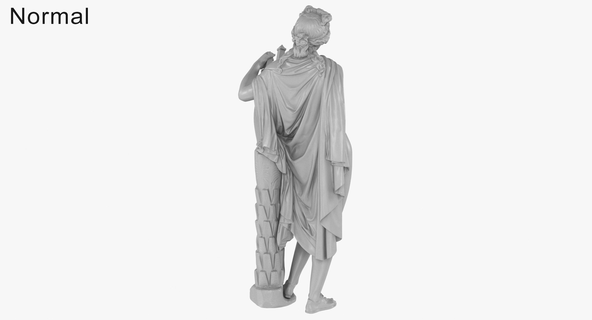 3D Apollo Statue Bronze - TurboSquid 2129324