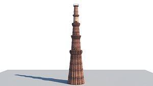 3D qutub minar