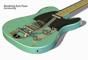 Telecaster - Electric Guitar polygonal