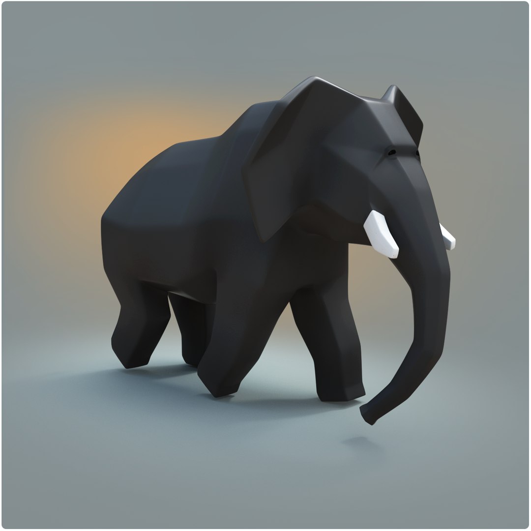 3D elephant rigged model - TurboSquid 1568637