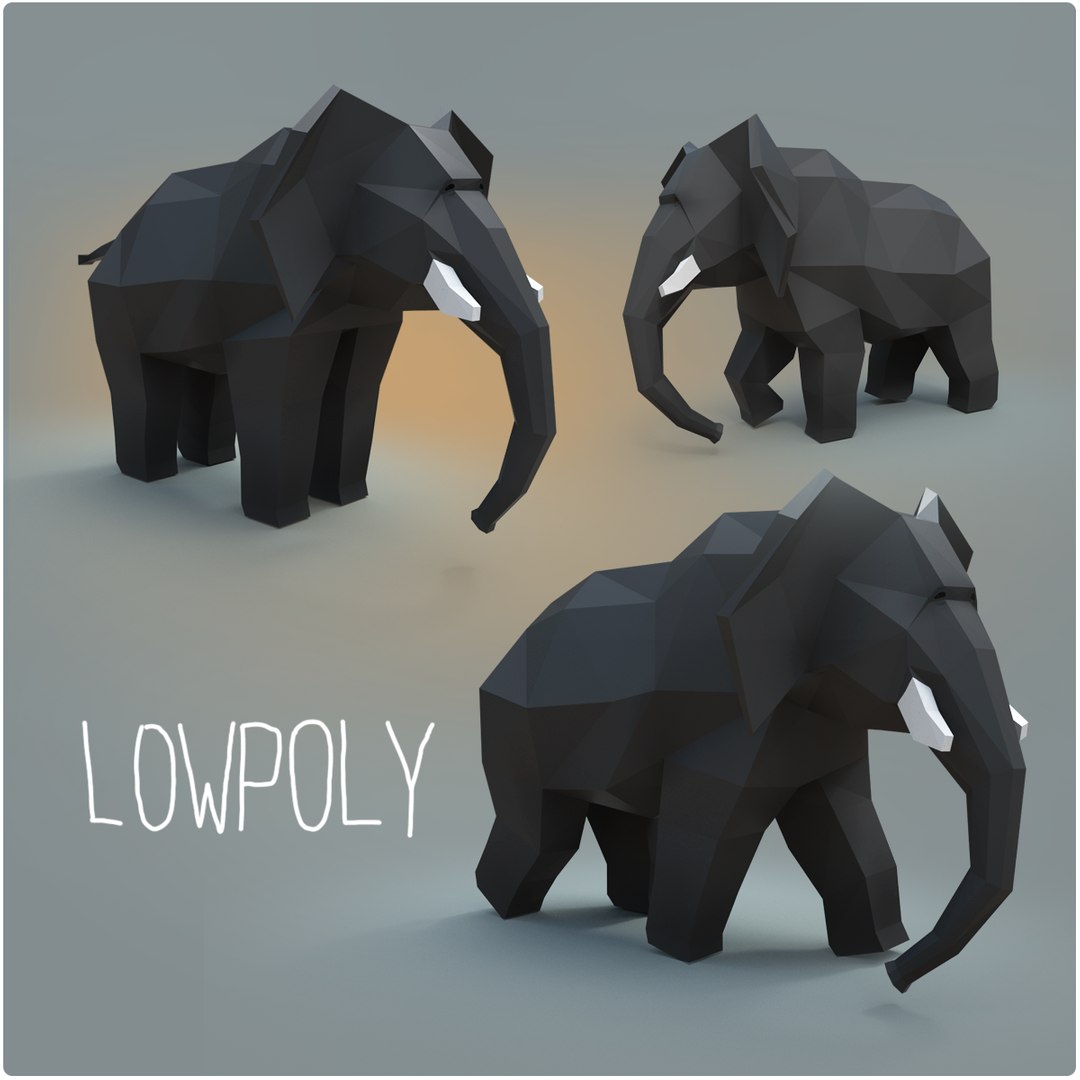 3D elephant rigged model - TurboSquid 1568637