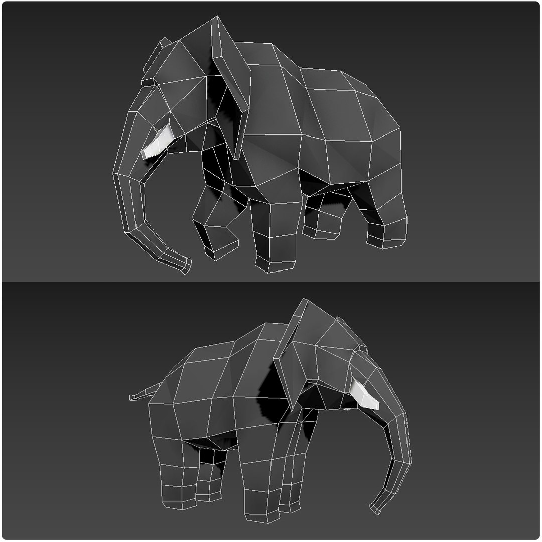 3D elephant rigged model - TurboSquid 1568637