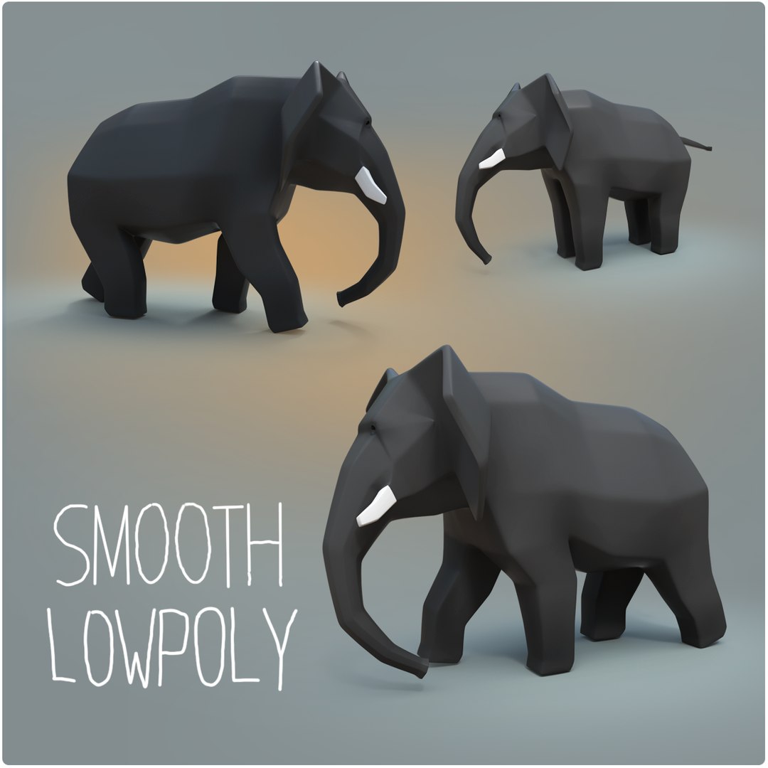 3D elephant rigged model - TurboSquid 1568637