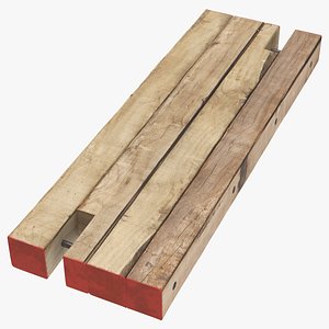 wooden crane mats 02 model